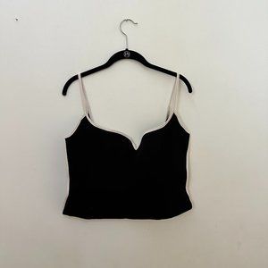 Heart Singlet Tank by Paris Georgia in Black and White